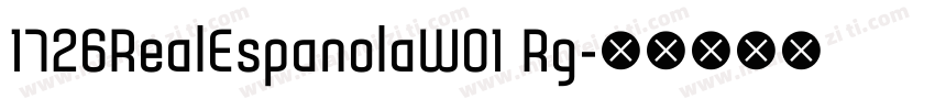 1726RealEspanolaW01 Rg字体转换